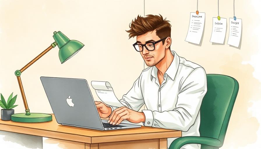 接案工作者情境插畫